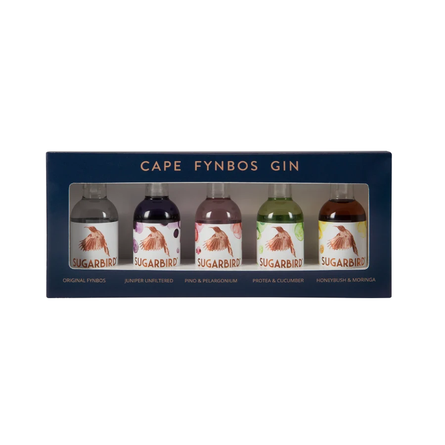 Sugarbird Fynbos Gin Miniatures 5-Pack